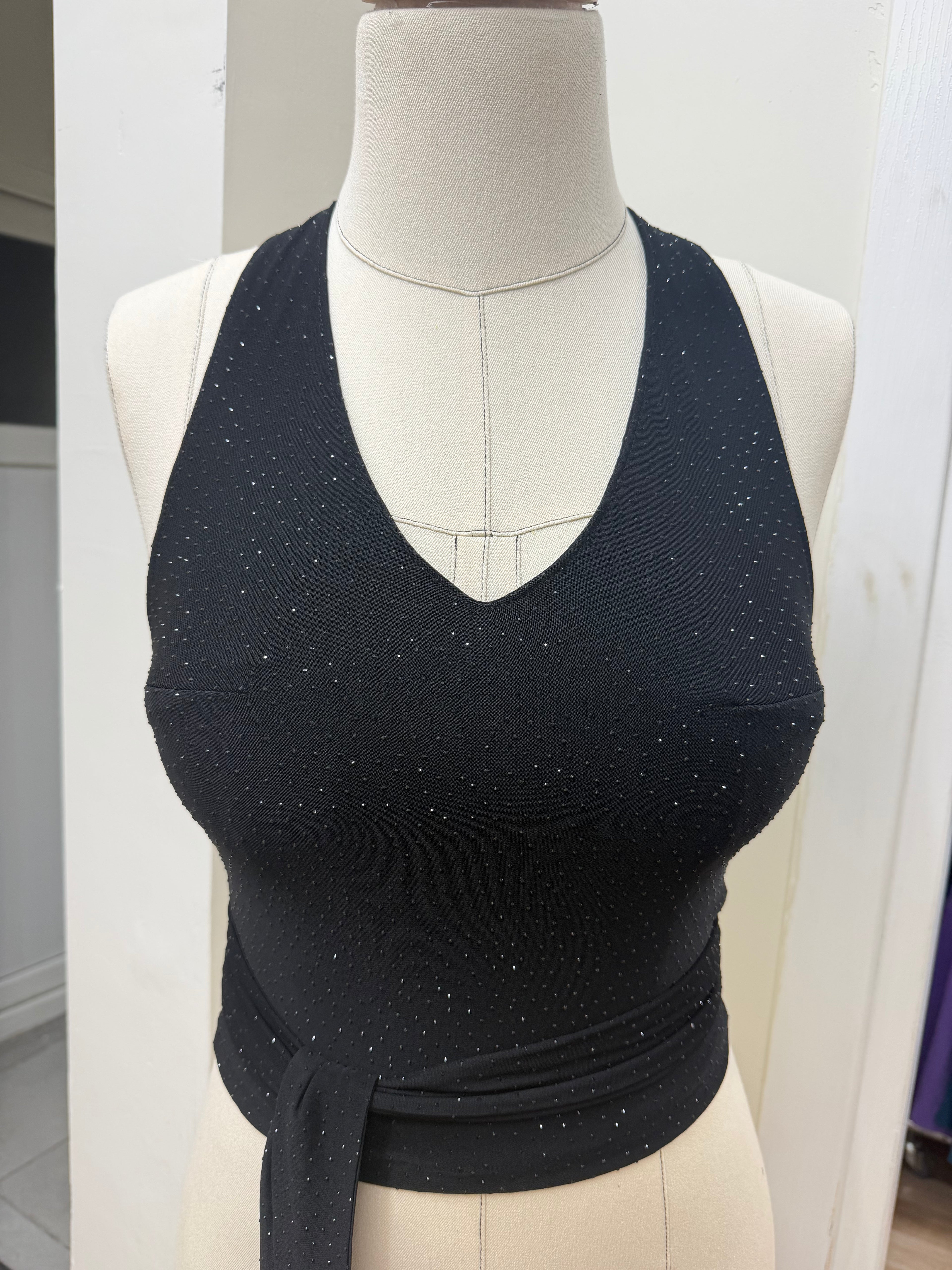 SİYAH HALTER TOP
